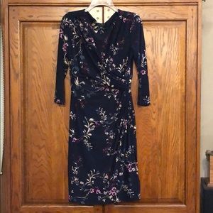 Navy Floral Ralph Lauren Dress!